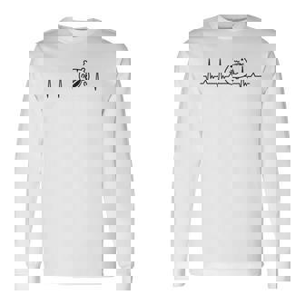 ハートビート ハムスター ハムスター好き ハムスターの飼い主 ペット 心電図 長袖Tシャツ - Kawaiitshirt