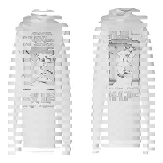 バイク愛好家とバイカーズノーバイクノーライフ背中 長袖Tシャツ - Kawaiitshirt