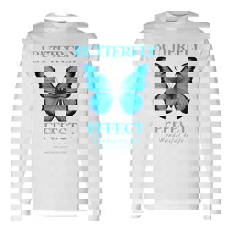 バタフライエフェクトtシャツ バックプリント テクノフェスティバル Tekk 長袖Tシャツ - Kawaiitshirt