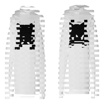 バッグの中に隠れているかわいい黒猫 猫好き 猫飼い 猫 ネコ ねこくろねこ好き 面白い サプライズ ギフト 長袖Tシャツ - Kawaiitshirt