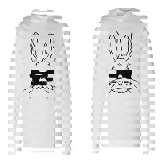 バニーフェイス サングラス イースターデー 男の子 幼児 キッズ 長袖Tシャツ - Kawaiitshirt