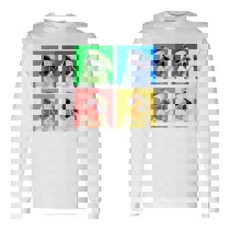 パグ 面白いtシャツ 犬 かわいい メンズ 子供 おもしろ 服 雑貨 グッズ ネタ わんこ イヌ 黒パグ 長袖tシャツ 長袖Tシャツ - Kawaiitshirt