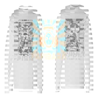 パピバラ おもしろカピバラ 最高のお父さん 父の日 カピバラ 長袖tシャツ 長袖Tシャツ - Kawaiitshirt