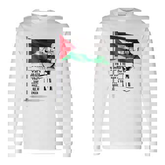 パレスチナフリーパレスチナフリーガザパレスチナ国旗 長袖Tシャツ - Kawaiitshirt