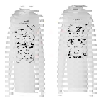 パンダヨガポーズ、パンダは異なるヨガポジションを作ります。 長袖Tシャツ - Kawaiitshirt