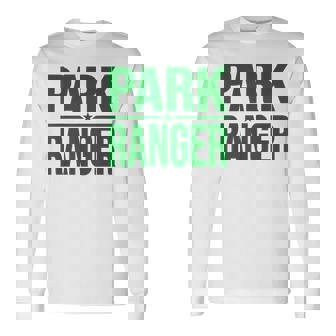 パークレンジャーパークランドワイルドライフフォレスト法執行機関 長袖Tシャツ - Kawaiitshirt