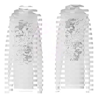 ヒップホップ アーバン ヴィンテージ エッジの効いた Y2k バックプリント ストリートウェア スカル 長袖tシャツ 長袖Tシャツ - Kawaiitshirt