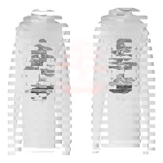 ヒップホップ アーバン ヴィンテージ エッジの効いた Y2k バックプリント ストリートウェア 盆栽 長袖Tシャツ - Kawaiitshirt