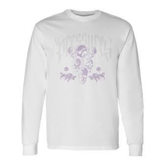 ヒップホップ アーバン ヴィンテージ エッジの効いた Y2k Hip Hop バックプリント ストリートウェア スカル 長袖tシャツ 長袖Tシャツ - Kawaiitshirt