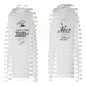 ビンテージ ミニチュア・シュナウザー レトロ 長袖Tシャツ - Kawaiitshirt