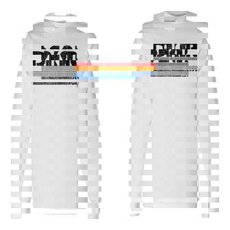 ビンテージ70年代80年代スタイルのダカール、セネガル。 長袖Tシャツ - Kawaiitshirt