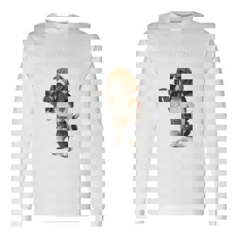 ビーグル 犬 ダンベル 筋トレ 筋肉 ワークアウト ジム 長袖Tシャツ - Kawaiitshirt