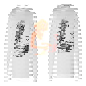 ピンナップガール ピアノ ピアニスト ヴィンテージ 長袖tシャツ 長袖Tシャツ - Kawaiitshirt