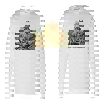 ピーテル・ブリューゲルによるバベルの塔 1563 長袖tシャツ 長袖Tシャツ - Kawaiitshirt