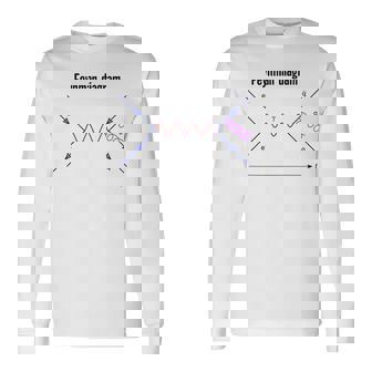 ファインマン図 物理学 量子野外物理学 長袖Tシャツ - Kawaiitshirt