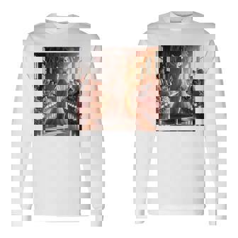 ファンタジー表彰台 美しい猫 長袖tシャツ 長袖Tシャツ - Kawaiitshirt