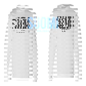 フィンランド スオミ ホッケー アンティーク調 ヴィンテージ レトロ 長袖Tシャツ - Kawaiitshirt