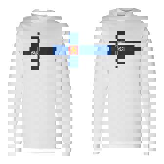 フィンランドtシャツ、フィンランド国旗、フィンランドの地図 メンズレディースキッズ 長袖Tシャツ - Kawaiitshirt