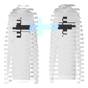 フィンランド国旗 ノルディック クロス 長袖Tシャツ - Kawaiitshirt