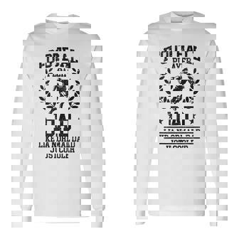 フットボール選手 お父さんみたいな 普通のお父さん ただクーラー 長袖Tシャツ - Kawaiitshirt