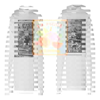 フランス イチジク ビンテージtシャツ 長袖Tシャツ - Kawaiitshirt