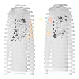 フランスの国旗 ヴィンテージ バスティーユの日 2019 パリ 1789 フランス 長袖tシャツ 長袖Tシャツ - Kawaiitshirt