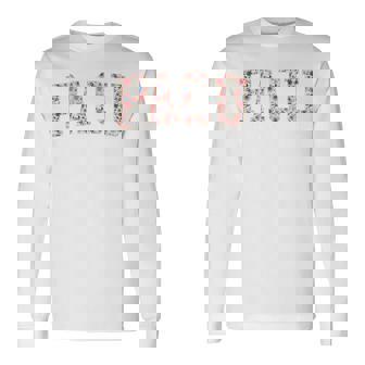 フローラルpacu看護師が周術期看護師で目覚める 長袖tシャツ 長袖Tシャツ - Kawaiitshirt