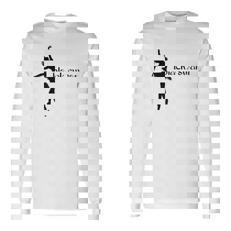 ブラックスワンレイクバレエバレリーナポワントダンスダンサーグラフィック 長袖Tシャツ - Kawaiitshirt