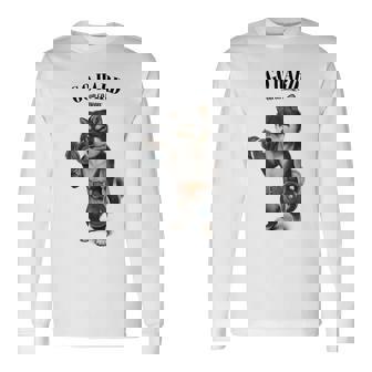 ブラック柴犬 筋トレ ダンベル付き フィットネスジム 長袖Tシャツ - Kawaiitshirt