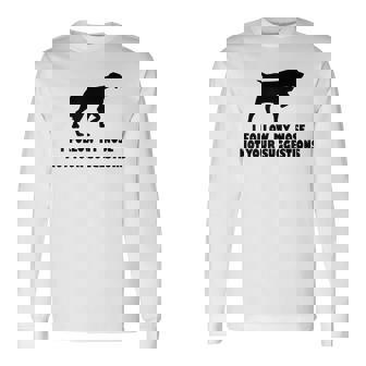 ブリタニー・スパニエル 私はあなたの提案ではなく私の鼻に従います 長袖Tシャツ - Kawaiitshirt