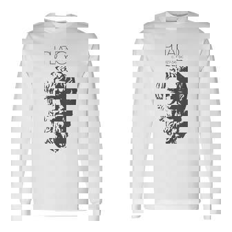 プラトンtシャツ 古代ギリシャ哲学者 長袖Tシャツ - Kawaiitshirt