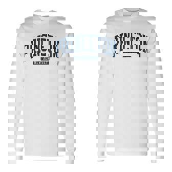 プリンストン ニュージャージー Nj カレッジ大学スタイル ブルー 長袖tシャツ 長袖Tシャツ - Kawaiitshirt