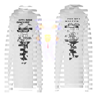 プーチンの操り人形トランプはロシアの資産政治パロディです 長袖Tシャツ - Kawaiitshirt