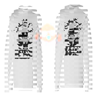 ベイビー・ボス「コール・ミー・ボス」ライク・ア・ボス・キッズ 長袖Tシャツ - Kawaiitshirt