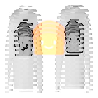 ベーカリー パン ブリオッシュ シンプルでミニマルなユーモア ブリオッシュ 長袖Tシャツ - Kawaiitshirt