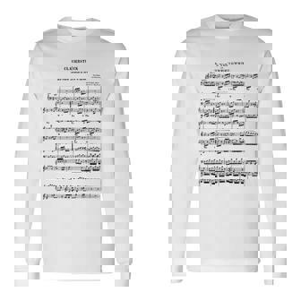 ベートーヴェン 楽譜 ピアノ ピアニスト 長袖Tシャツ - Kawaiitshirt