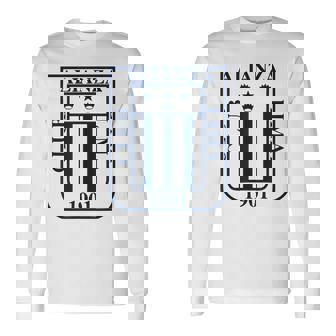 ペルーシャツ ペルー製 Alianza Lima ペルー人 メンズ レディース サッカー 長袖Tシャツ - Kawaiitshirt