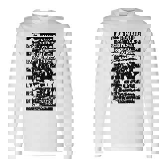 ホラー映画 モンスター ヴィンテージ ハロウィン フランケンシュタイン 長袖Tシャツ - Kawaiitshirt