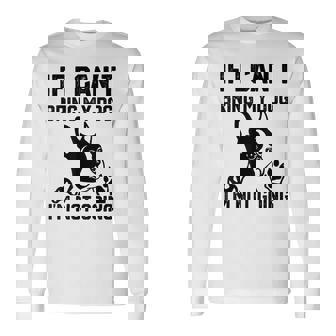 ボストンテリア 犬を連れてこられないなら行かない 長袖Tシャツ - Kawaiitshirt