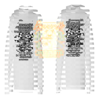 ボンネビル ソルト フラッツ ヴィンテージ レトロ ホットロッド レースカー 長袖Tシャツ - Kawaiitshirt