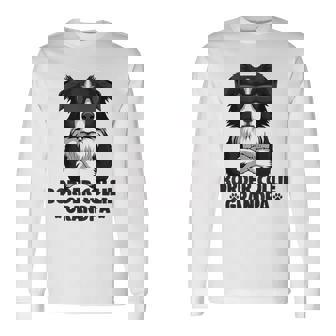 ボーダーコリー 犬 おじいちゃん 長袖Tシャツ - Kawaiitshirt