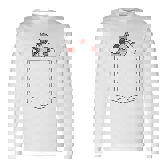 ポケット文鳥 白文鳥 ノーマル文鳥 桜文鳥 並文鳥 シナモン文鳥 文鳥の飼い主 文鳥好き かわいい 文鳥 長袖Tシャツ - Kawaiitshirt