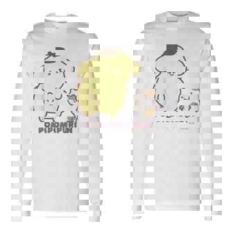 ポムポムプリン ふりむき ライトカラー 長袖Tシャツ - Kawaiitshirt