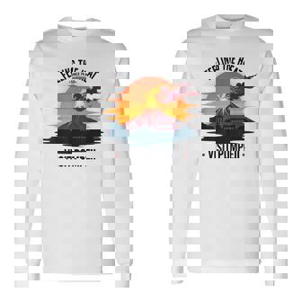 ポンペイ訪問 面白いローマの歴史 長袖Tシャツ - Kawaiitshirt