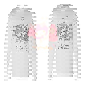 マイメロディ でんわ ライトカラー 長袖Tシャツ - Kawaiitshirt