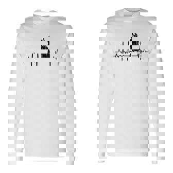 マイ・ハート・ビーツ・フォー・コントラバス・ハートビート 長袖Tシャツ - Kawaiitshirt