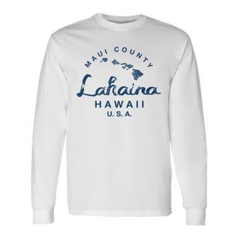 マウイ ラハイナ ハワイ ハワイ諸島 ビンテージ 長袖Tシャツ - Kawaiitshirt