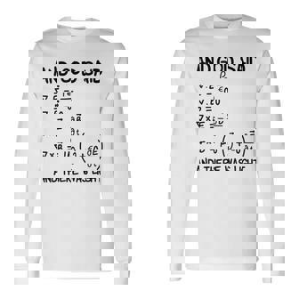 マクスウェル方程式と神は言って、光があった 長袖Tシャツ - Kawaiitshirt