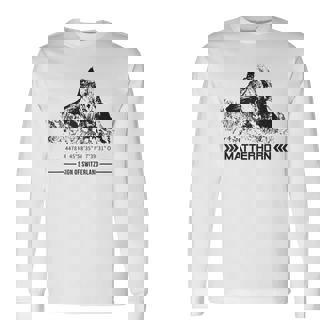 マッターホルン スイス アルプス ツェルマット ハイキング 山 アドベンチャー 長袖Tシャツ - Kawaiitshirt