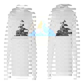 マッターホルン山 ツェルマット ハイキング スイス ギフト 長袖tシャツ 長袖Tシャツ - Kawaiitshirt